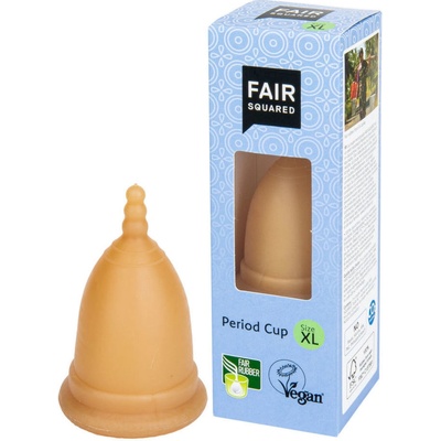 Fair Squared Kalíšek menstruační z přírodního latexu s látkovým sáčkem XL