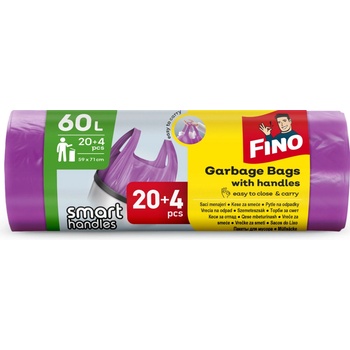 Fino Vrecia zaväzovacie Color 60l 13 µm 20 ks fialové