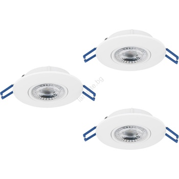 EGLO 300184 - Комплект от 3 вградени LED осветителни тела GEDREZ, LED/4, 9W/230V, Ø 9 см, бели (EG300184)