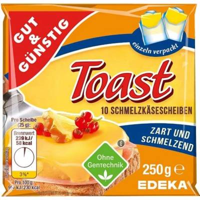 G&G Plátky taveného sýra na toasty 35%, 250 g