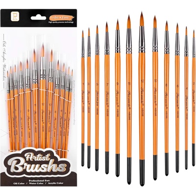 Toybit Sada umeleckých štetcov Art 12ks - guľaté