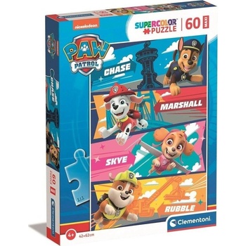 Clementoni Пъзел 60 части Clementoni, Paw Patrol, 4 години+, Многоцветен (26592 CLM) (26592 CLM)