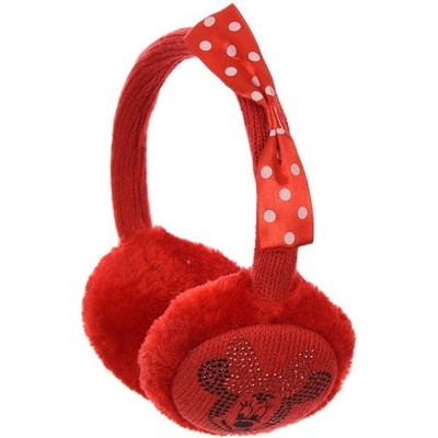 Sun City Klapky na uši Minnie Mouse Fashion s kamínky červená – Sleviste.cz
