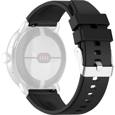 Techsuit Каишка за Samsung Galaxy Watch 4/5/Active 2, Huawei Watch GT 3 (42mm)/GT 3 Pro (43mm) - Каишка за часовник 20mm (W026) - Черна