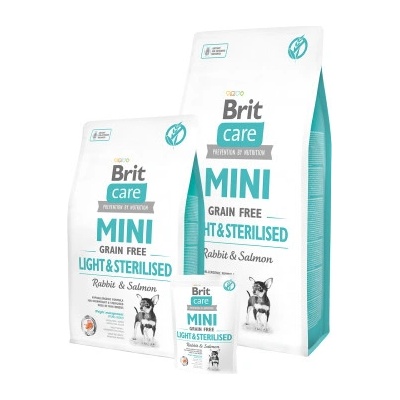 Brit Care Mini Grain-free Light & Sterilised Rabbit & Salmon 2 kg