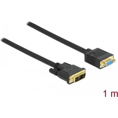 Delock Кабел DVI 12+5 с щепсел - VGA с щепсел 1 m