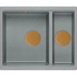 Quadron Вградена композитна мивка Quadron Logan 150, сива - медна, 56x46 см (HCQL5646U5-C1_I) Мивка за вграждане