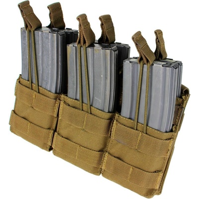 Condor Outdoor Molle trojitá na zásob. 3xM4 otvorená coyote