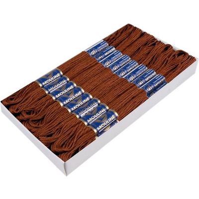 Prima-obchod Příze vyšívací Mouline Niťárna, barva 7882 Leather Brown