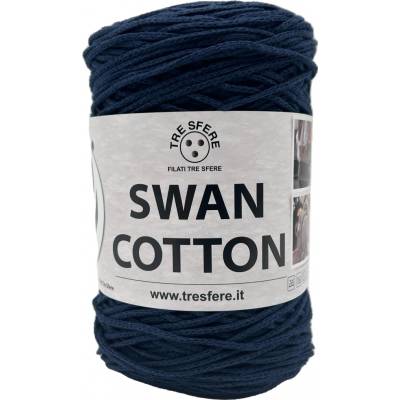 Příze šňůrková Swan Cotton tmavá modrá