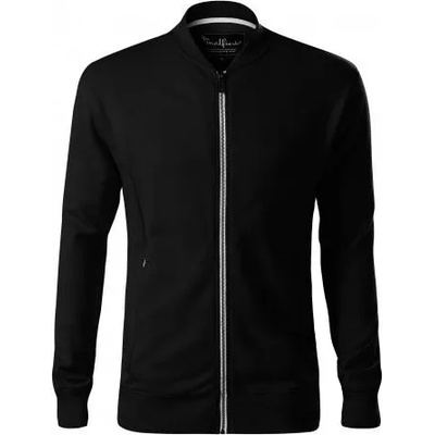 MALFINI Мъжки суичър тип бомбър, черен, 320 г/м2 (45301)