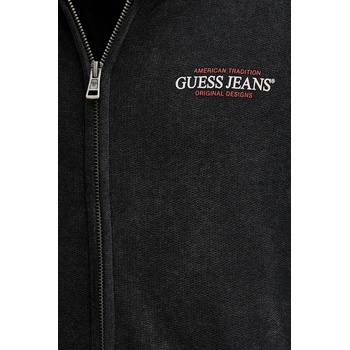 Guess Jeans Памучен суичър Guess Jeans мъжки в сиво с принт M5BQ32 KCPR1 (M5BQ32.KCPR1)