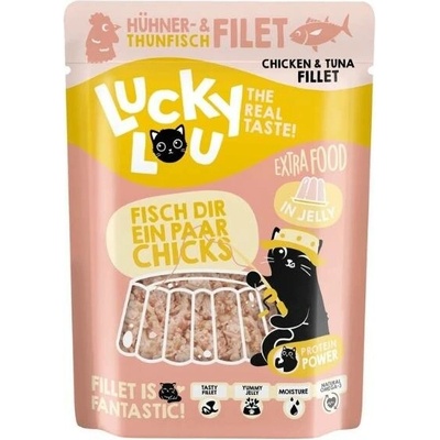 Lucky Lou Extra Food Filet z tuňáka s kuřecím masem v želé 70 g