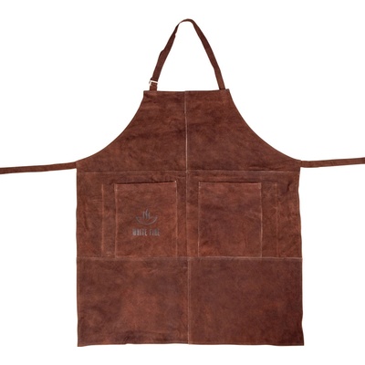 White Fire Kožená zástěra s 2 kapsami White Fire