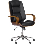 Carmen Президентски офис стол Carmen 6406 - орех-черен (3520063) - xmall