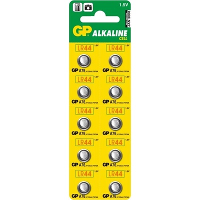 GP Batteries Алкална батерия gp 1, 5 v (lr44) (10 бр. /блистер) (gpa76-bl10) (gpa76-bl10)