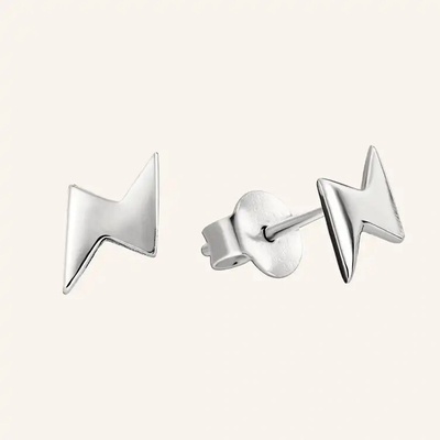 SilveAmo Strieborné náušnice puzety Blesk C21318