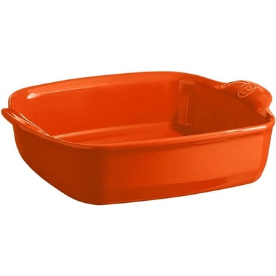Emile Henry 22 х 22 см оранжева керамична квадратна тава emile henry
