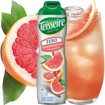 Teisseire sirup ružový grapefruit Zero 0% 0,6 l