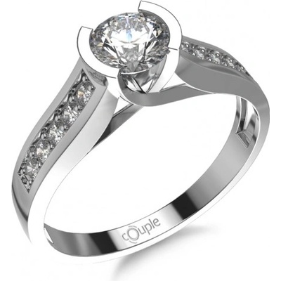 Couple zásnubní Flavia zirkony a bílé zlato 5260508 0 1