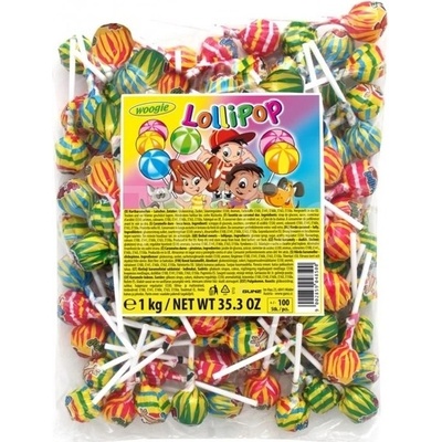 Woogie Lízátko ovocné kulaté 70 x 10 g