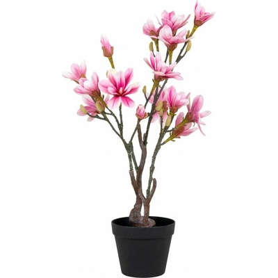 House Nordic Umělá rostlina MAGNOLIA růžová 75 cm