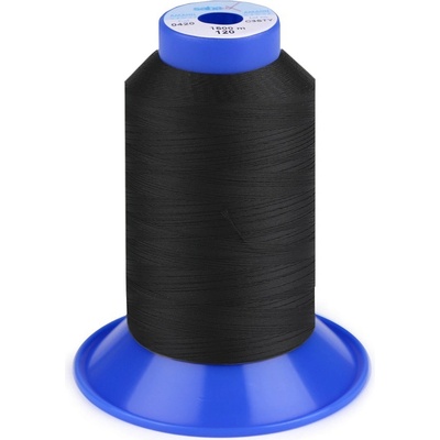 Nitě elastické Sabaflex 120; 1500 m, velké, 4000 černá