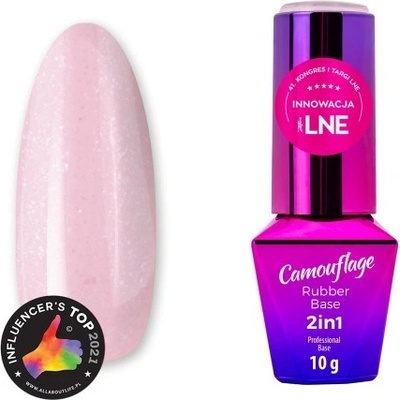 MOLLY Báza RUBBER BASE 2v1 Camouflage 10 ml