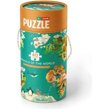 dodo Mon - Животните на света 40 части пъзел и настолна игра (MON200113) (191994)