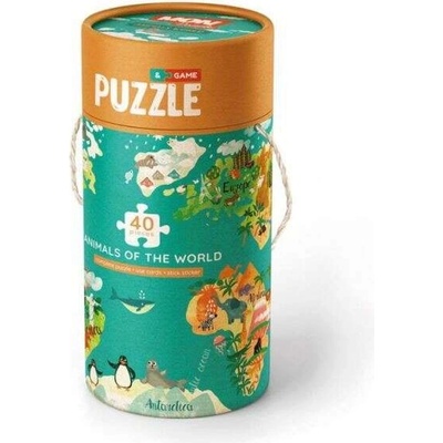 dodo Mon - Животните на света 40 части пъзел и настолна игра (MON200113) (191994)