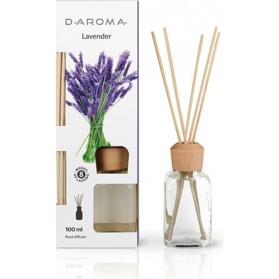 D-Aroma Aroma difuzér s tyčinkami Levandule 100 ml