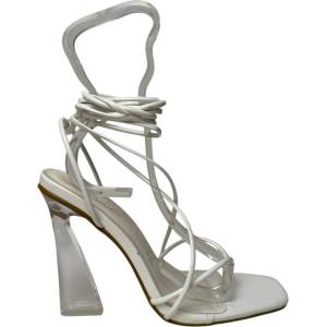Chic Сандали Chic Women's Lace-Up Strappy Flat Sandal - White