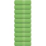 vidaXL Кърпи за гости FROGN 10 бр. ябълково зелени 30x50 см 360 г/м2 (137021)