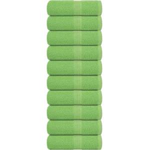 vidaXL Кърпи за гости FROGN 10 бр. ябълково зелени 30x50 см 360 г/м2 (137021)