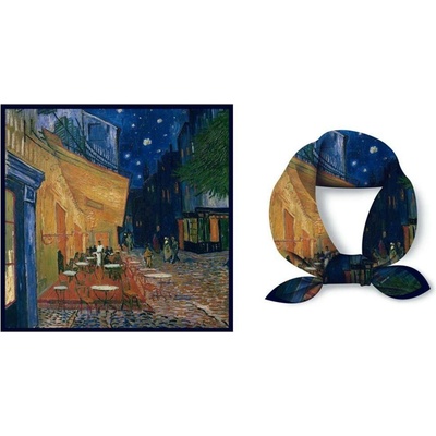 Bavlissimo šátek Van Gogh maluje obrazy noční kavárna