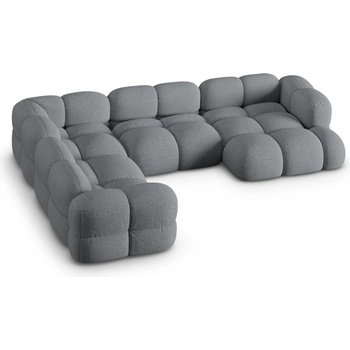 Cosmopolitan Design Сив ъглов диван (ляв ъгъл/U форма) Loretto - Cosmopolitan Design (COS_UL_193_F1_LORETTO6)