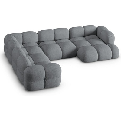 Cosmopolitan Design Сив ъглов диван (ляв ъгъл/U форма) Loretto - Cosmopolitan Design (COS_UL_193_F1_LORETTO6)