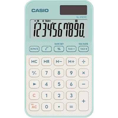 Casio Kalkulačka Casio SL 310 YC - 10 míst / zelená