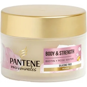 Pantene Pro-V Miracles Body & Strength Mask - Подсилваща маска с биотин и розова вода 160мл
