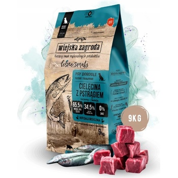 Wiejska Zagroda Lesné príchute Teľacie mäso s chrumkavým pstruhom M 9 kg