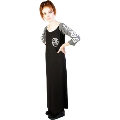 Disturbia Clothing рокля токчета disturbia - Некрономикон - Черно/Сиво - dis782