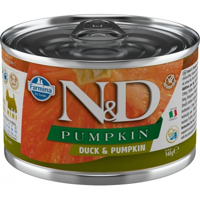 N&D Pumpkin Dog Adult Mini Duck & Pumpkin 140 g