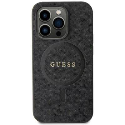 GUESS GUHMN61PSAHMCK iPhone 11 / XR 6, 1" черен твърд калъф Saffiano MagSafe (GUHMN61PSAHMCK)