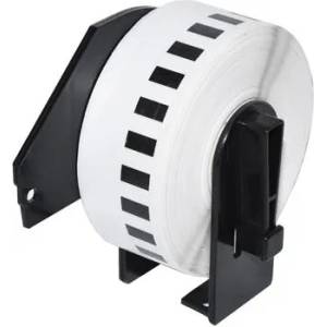 Makki съвместими етикети Brother DK-22214 - White Continuous Length Paper Tape 12mm x 30.48m, Black on White - MK-DK-22214 (MK-DK-22214) - megamag