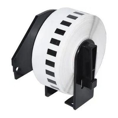 Makki съвместими етикети Brother DK-22214 - White Continuous Length Paper Tape 12mm x 30.48m, Black on White - MK-DK-22214 (MK-DK-22214)