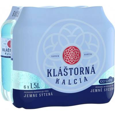 Kláštorná Minerální voda Kláštorna jemně perlivá 6 x 1,5 l