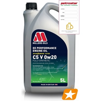 Millers Oils EE Performance 0W-20 5 l
