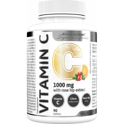 Kevin Levrone Signature Series Vitamin C with Rose hip extract, 1000 mg, 90 таблетки, Kevin Levrone