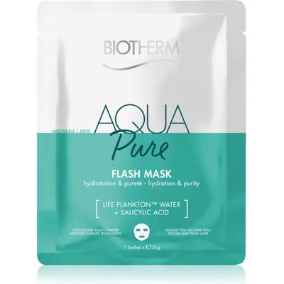 Biotherm Aqua Pure Super Concentrate платнена маска с хидратиращ ефект за регенериране на кожата 35 гр