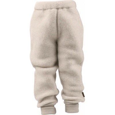 Mikk-Line dětské vlněné merino kalhoty Melange Offwhite 50004